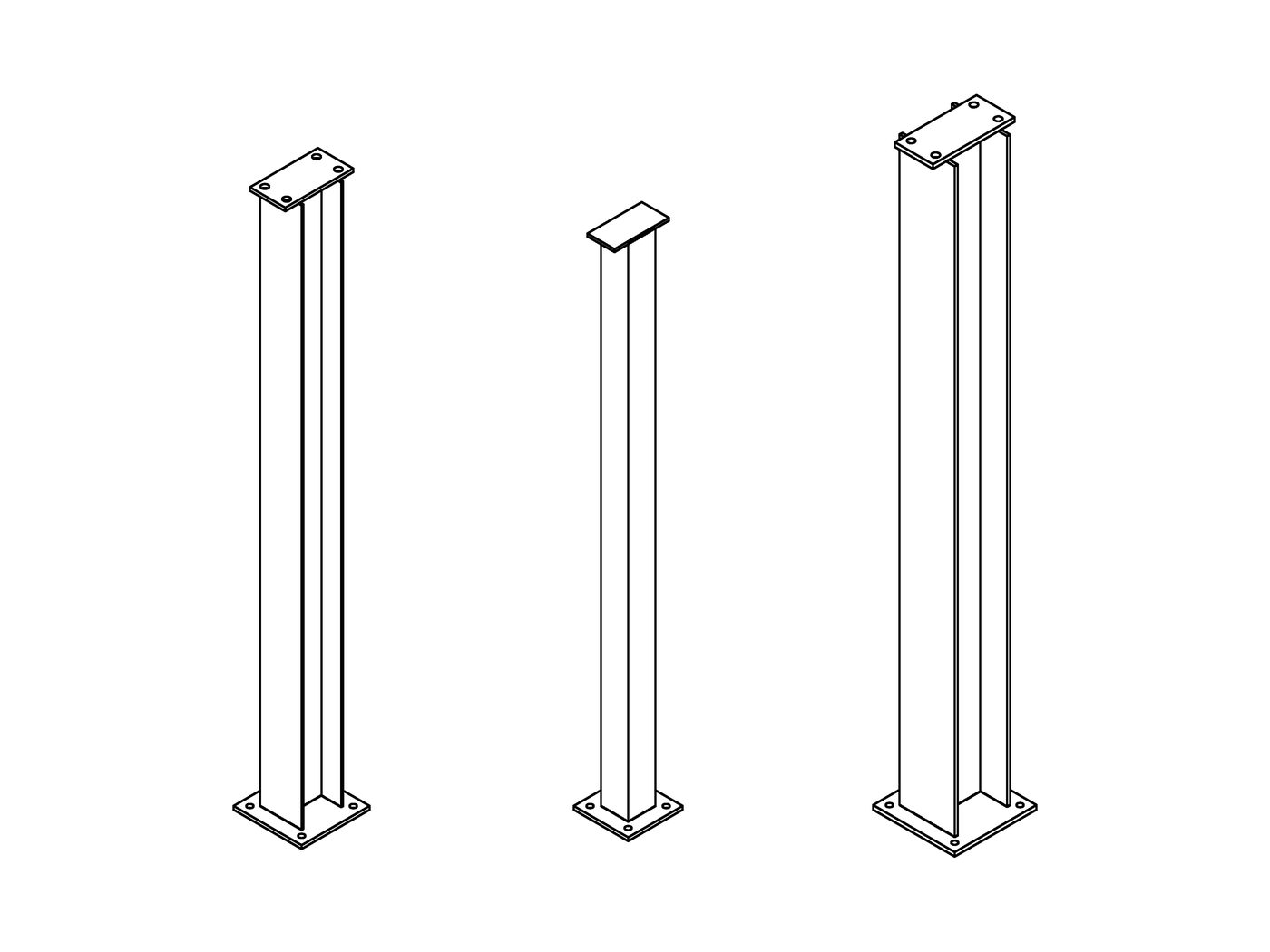 Example drawing: Steel posts