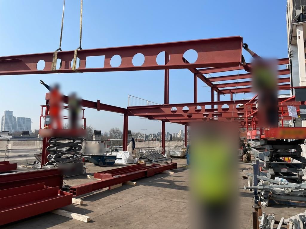 Landing a beam