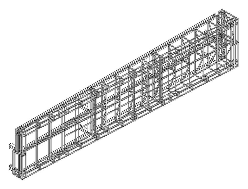3D model of the six sign frames