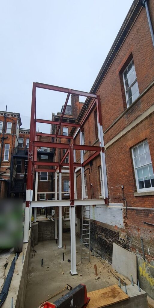 Frame and columns from the courtyard