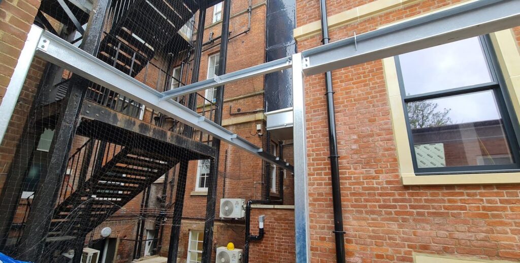 The galvanised plant enclosure, March 2026
